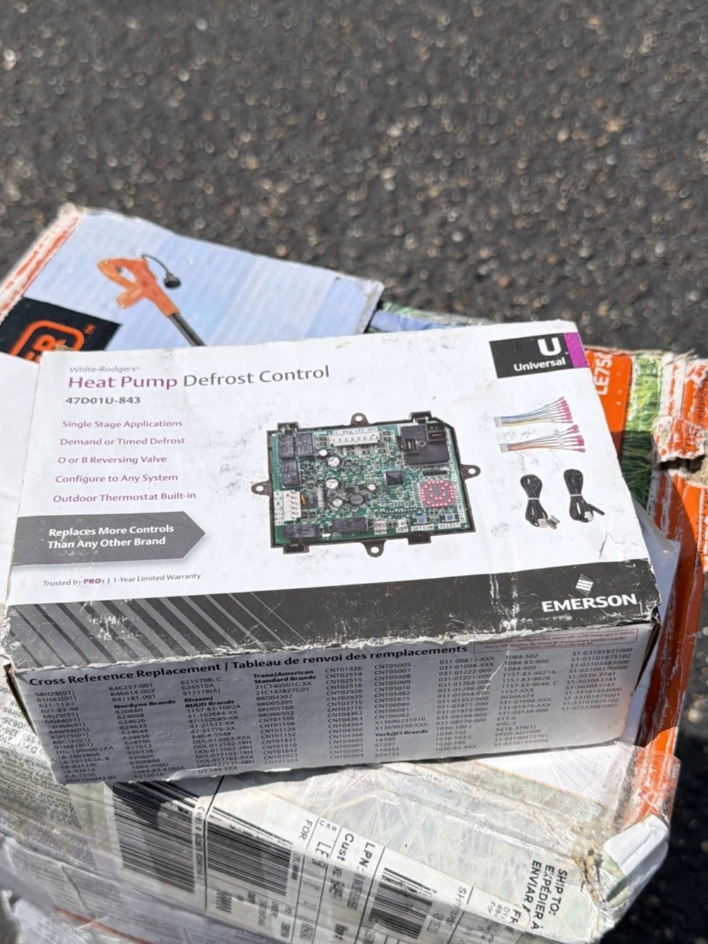 Heat Pump Defrost Control Board White Rodgers 47D01U-843
